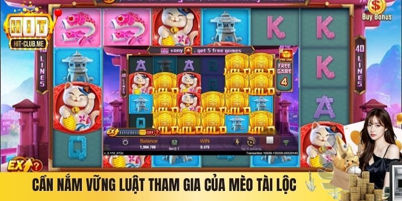 Mèo Tài Lộc Hitclub - Game Slot Biểu Tượng May Mắn Bùng Nổ Cần nắm vững luật tham gia của Mèo Tài Lộc